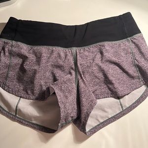 Lululemon Speed Up Shorts Size: 2 with 2.5” inch seam.  Low Rise.